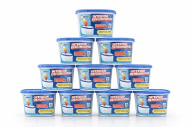 1ABOVE Dehumidifier 500ml Pack of 10| Condensation Remover Moisture Absorber, Dehumidifiers for Damp, Mould, Moisture in Home, Kitchen, Wardrobe, Bedroom, Caravan, Office, Garage, Basement