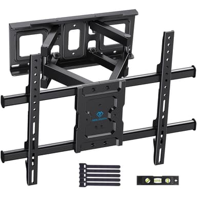 PERLESMITH TV Wall Bracket, for 37-85 Inch TVs up to 60kg, Swivel Tilt Extend TV Wall Mount, 55 65 inch Wall Brackets max VESA 600x400mm, PSPILFK1