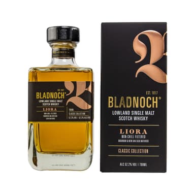Bladnoch Liora Whisky | Single Malt Scotch Whisky | Bourbon & New Oak Casks | Rich & Oaky | 70cl | 52.2% ABV | Fresh Apple, Toasted Caramel, Peppery Spices