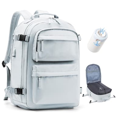 BJLFS Vacuum Backpack Travel Bag With Pump Ryanair Cabin Bags 40x30x20 Underseat Carry-ons Bag Wizzair Easyjet Vueling Hand Luggage Vacuum Bags For Travel Waterproof Laptop Backpack Women 17 inch