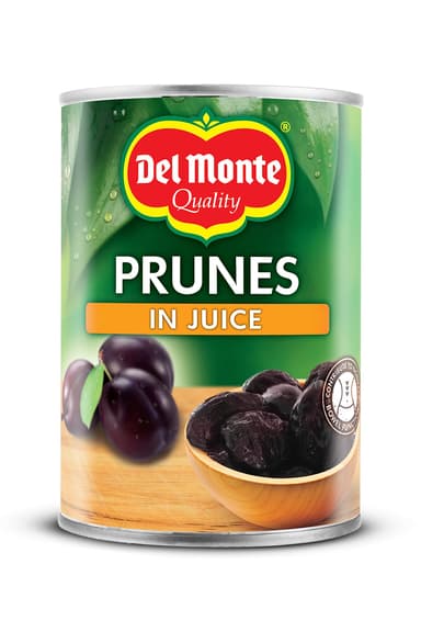 DEL MONTE Prunes in Juice 410 g, Pack of 6