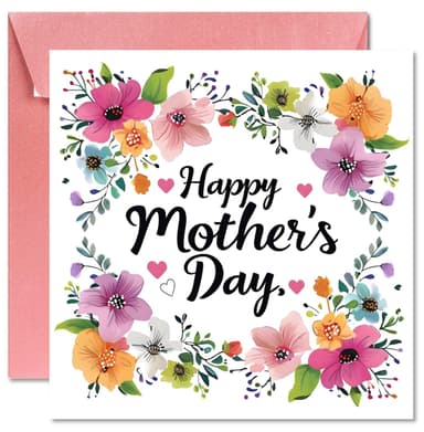 Printperfect - Mother's Day Card. Card For Mum. Special Mum Flowers Card. Mothers Day Card. Floral Design