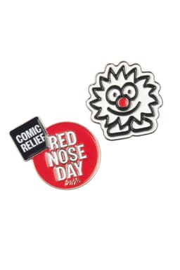 Red Nose Day 2026: Mr Doodle pin badges- On behalf of Comic Relief