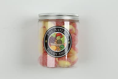 Natural Candy Shop | Natural Rhubarb & Custard Candy Jar 220g