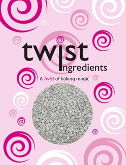 Twist Ingredients - Stars - Silver Glimmer Cake Topper Sprinkles - 800g Edible Glimmer Shapes Cupcake/Cake Decorations - For Weddings, Christenings, Birthday And Christmas Themed Parties