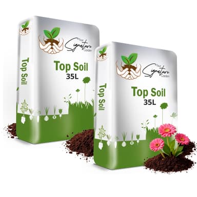 Laeto Top Soil 35L x 2 (70L) – Top Soil for Garden & Landscaping Premium Garden Soil for Plants, Lawns & Flowers – Rich Organic Soil for Healthy Growth