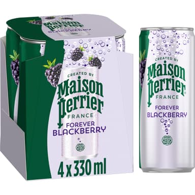 Maison Perrier Forever Blackberry Sparkling Water cans 4x330ml