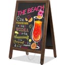 VAIIGO A Board Pavement Sign A Frame Chalkboard Sign Board Magnetic 45x105cm Double Sided Pavement Board Sandwich Board Signs Outdoor Blackboard for Restaurant, Business, Wedding(Large)