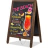 VAIIGO A Board Pavement Sign A Frame Chalkboard Sign Board Magnetic 45x105cm Double Sided Pavement Board Sandwich Board Signs Outdoor Blackboard for Restaurant, Business, Wedding(Large)