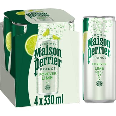 Maison Perrier Forever Lime Sparkling Water cans 4x330ml