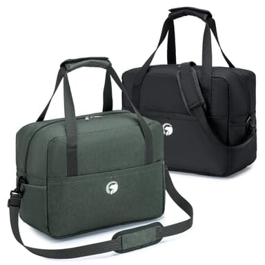 BAGZY 2X Ryanair Cabin Bag 40x30x20 Underseat Cabin Bag, Large Foldable Duffel Bag Nylon Holdall Hand Luggage Case Carry on Luggage Flight Bag Baggage Organiser Storage