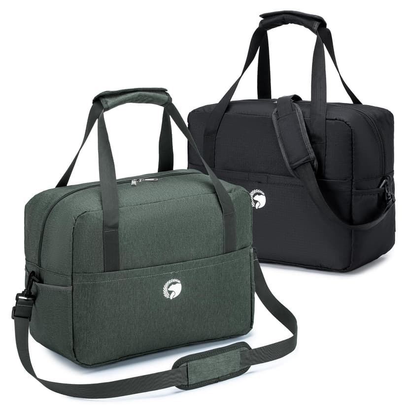 BAGZY 2X Ryanair Cabin Bag 40x30x20 Underseat Cabin Bag, Large Foldable Duffel Bag Nylon Holdall Hand Luggage Case Carry on Luggage Flight Bag Baggage Organiser Storage