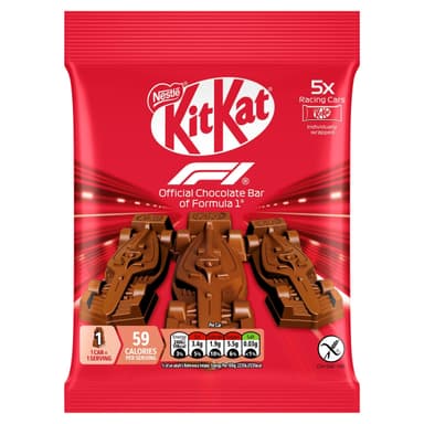 KitKat F1 Chocolate Car Figure 5 Pack Multipack 55g