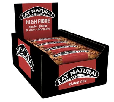 Eat Natural Apple, Ginger & Dark Chocolate Fruit & Nut Bars 12 x 40g
