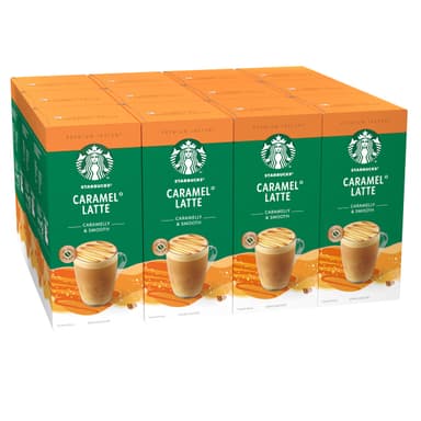 STARBUCKS Caramel Latte Premium Mix Instant Coffee 12 x 5 (60 Sachets)