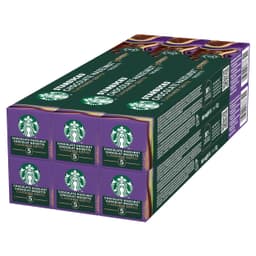 STARBUCKS Chocolate Hazelnut by Nespresso, Blonde Roast, Coffee Capsules 6 x 10 (60 Capsules)