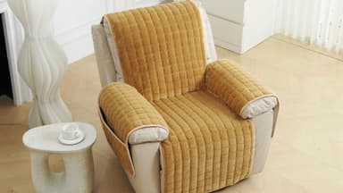 HonunG Recliner Chair Cover,Non Slip Armchair Cover,Thickened Flannel Sofa Cover 1 2 3 Seater With Arm Rest, Snuggle Chair,Couch Cover Soft Warm,Easy Fit Sofa Protector for Pets (Grey,1 Seater) - Snuggle Chair deal on Amazon UK