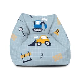 rucomfy Beanbags Snuggle Kids Bean Bag Chair - Toddler Armchair Beanbag Seat - Childrens Bedroom Furniture for Boys & Girls - Arrives Filled - 50 x 60 x 60cm (Dig It, Beanbag Only)